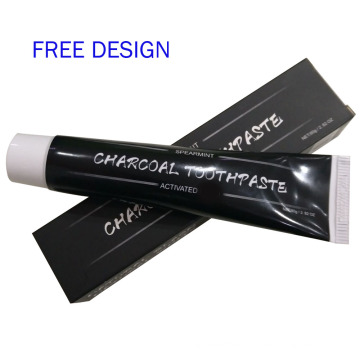 Free design 100% Natural & organic peppermint activated charcoal toothpaste